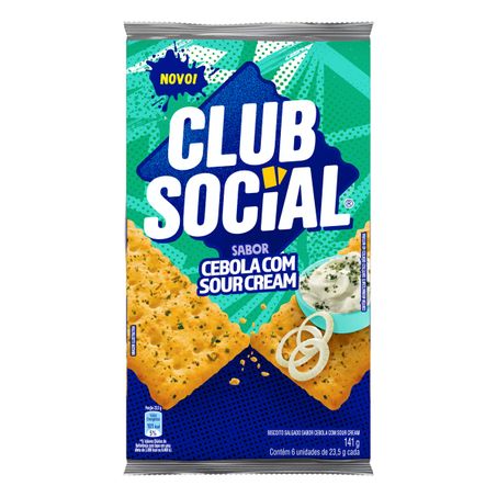 Pack Biscoito Cebola com Sour Cream Club Social