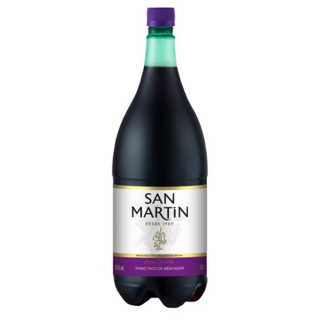 Vinho tinto nacional san martin suave 1.4l