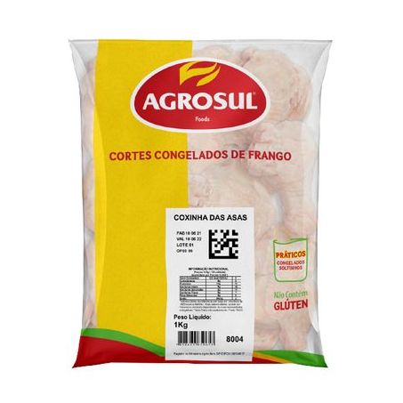 Coxinha Asa 1kg Agrosul