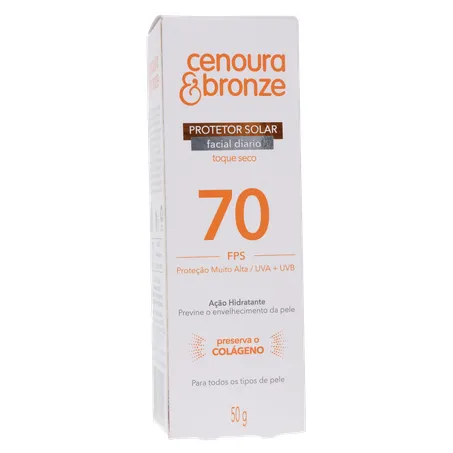 Protetor solar facial cenoura e bronze fps 70 50g 360-35