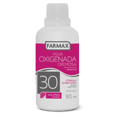Água oxigenada farmax cremosa 30v 90ml