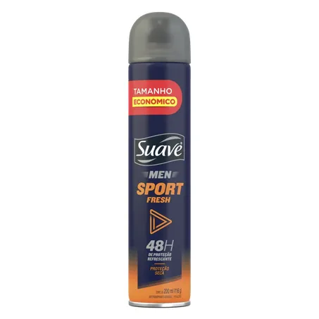 Antitranspirante Aerossol Suave Sport Fresh Frasco Spray 150ml