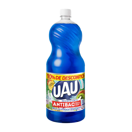 DESINFETANTE UAU ANTIBAC FLORES E FRESCOR 10% DESCONTO 2L