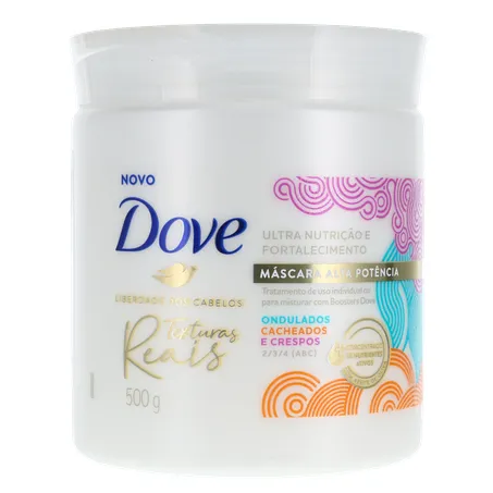Máscara de Tratamento Texturas Reais Ondulados, Cacheados e Crespos Azeite de Oliva Dove 500G 360-34