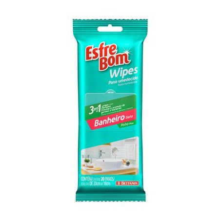 PANO BETTANIN ESFREBOM WIPES UMEDECIDO BANHEIRO