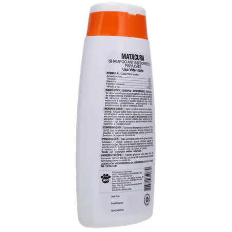 Shamp matacura antisseborreico 200ml 360-14