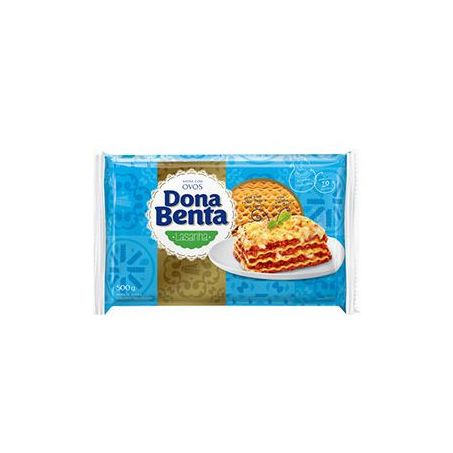 Massa dona benta de lasanha com ovos 500g