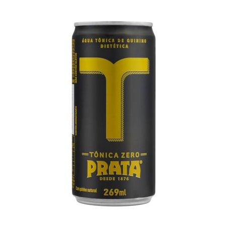 BEB. AGUA TONICA PRATA QUININO ZERO LATA 269ML