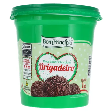 Doce Bom Princípio Sabor Chocolate Brigadeiro Pote 1kg 360-0
