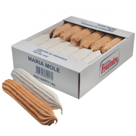 Maria mole fronteira branca e marron pcc/12x28g