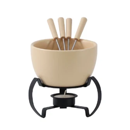 APARELHO FONDUE FULL FIT 7P CERAMIC BEGE 30234