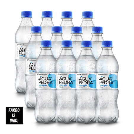 ÁGUA MINERAL DA PEDRA SEM GÁS 500ML FARDO 12 UNID
