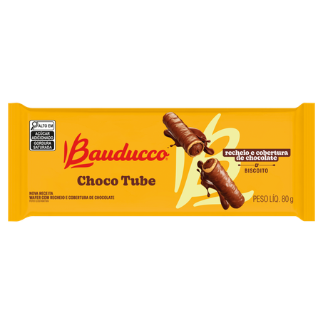 Wafer choco tube bauducco 80g