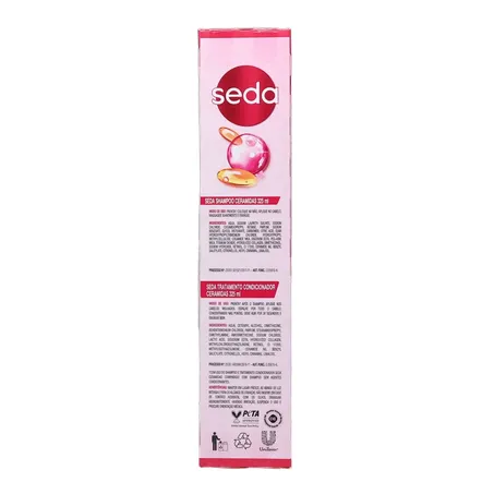 Kit Shampoo + Condicionador Seda Ceramidas Caixa com 2un - 650ml 360-9
