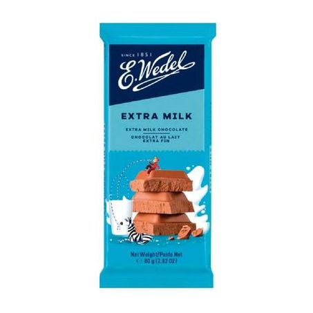 CHOC E WEDEL EXTRA MILK A LEITE 80G