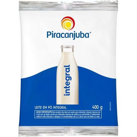 Leite em Pó Piracanjuba Integral 400g