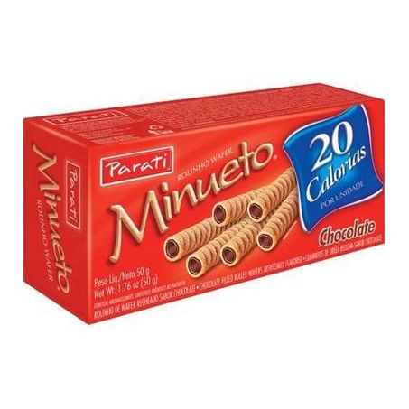 Rolinho parati minueto chocolate caixa 40g