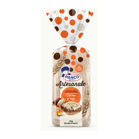 PAO PANCO ARTESANALE 350G CACAU/MEL