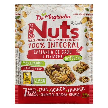 MIX DE NUTS INTEGRAL CASTANHA-DE-CAJU E PISTACHE DA MAGRINHA GRANÓ