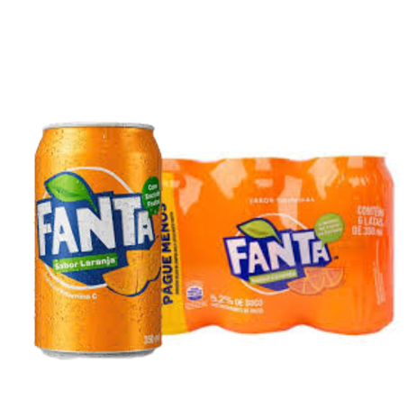 Refrigerante fanta laranja pcc/06x350ml lata pc