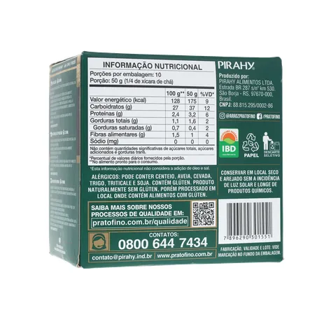ARROZ PRATO FINO 500G ORGANICO 360-16