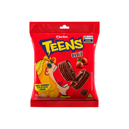 Biscoito Marilan Teens Avelã 80g