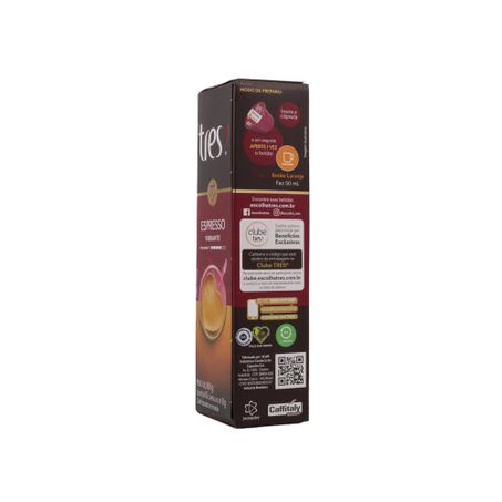 Cápsula 3 Corações Espresso Vibrant C/10 80g 360-41