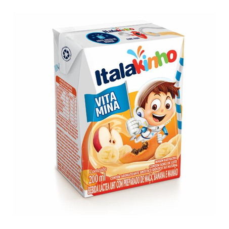 BEBIDA LÁCTEA ITALAKINHO VITAMINA FRUTAS 200ML
