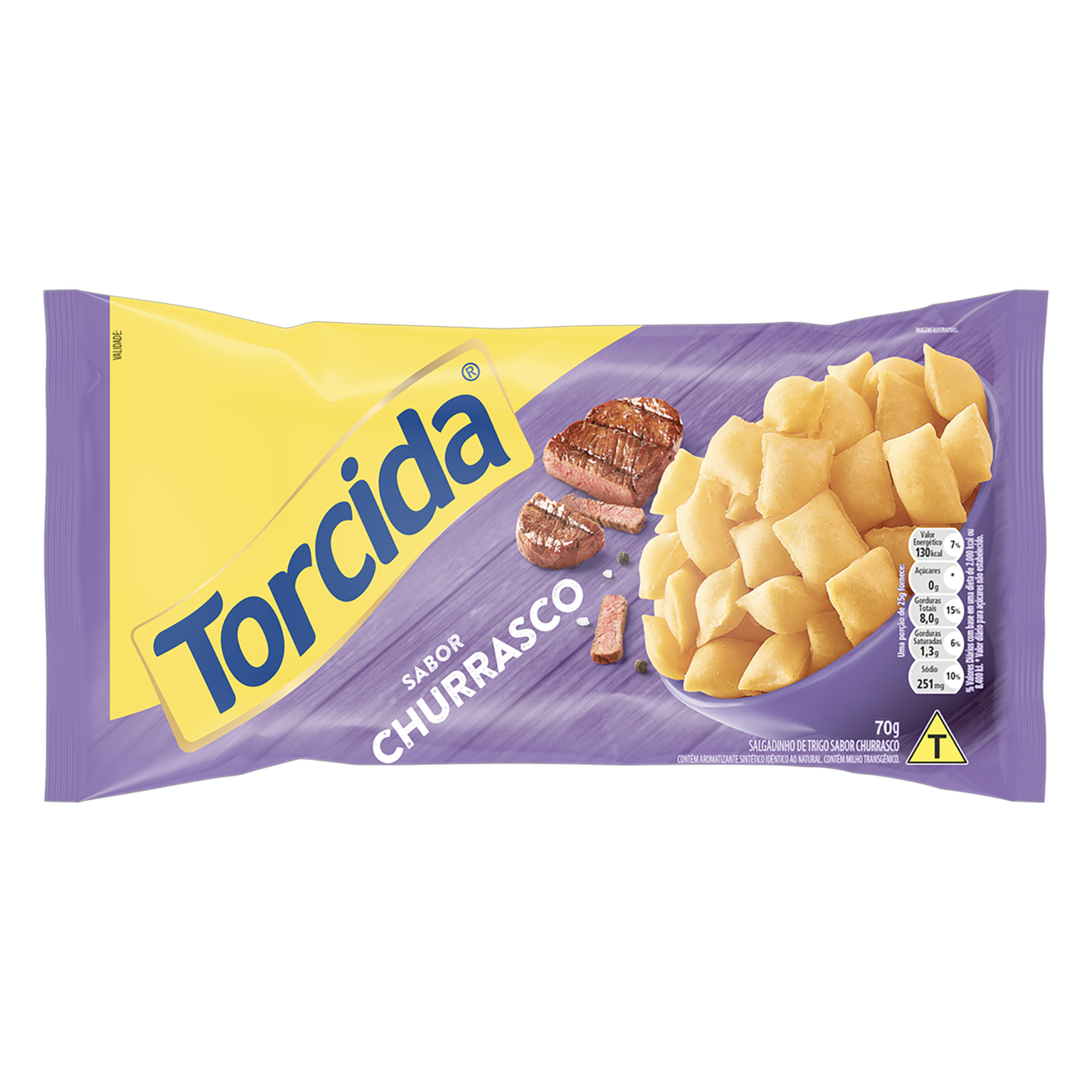 SALGADINHO TORCIDA 60G CHURRASCO