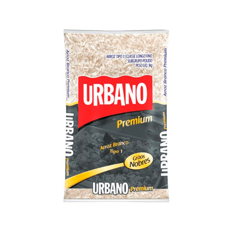 Arroz Urbano Branco Premium Pacote 1Kg