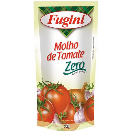 Molho de tomate fugini zero sachê 300g