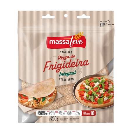 Massa Pizza Frigideira Massa Leve Integral 250g