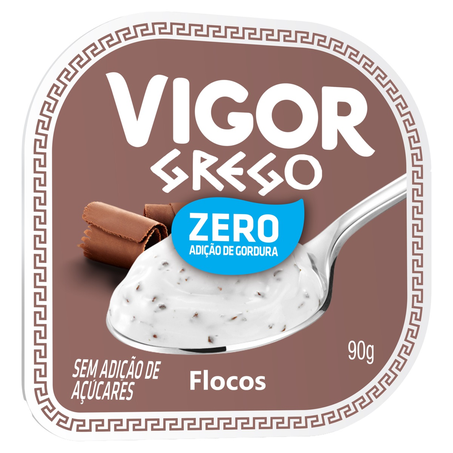 Iogurte grego zero flocos vigor 90g