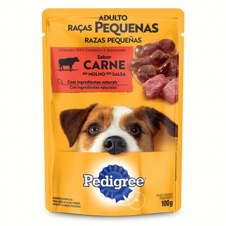 ALIMENTO PARA CÃES ADULTOS RAÇAS PEQUENAS CARNE PEDIGREE VITAL PRO SACHÊ