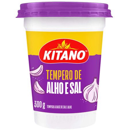 Tempero pote kitano alho e sal 300g