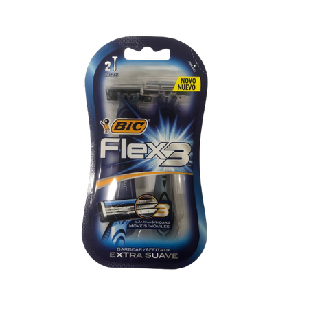 Aparelho Barbear Bic Flex 3 Extra Suave 2un 
 