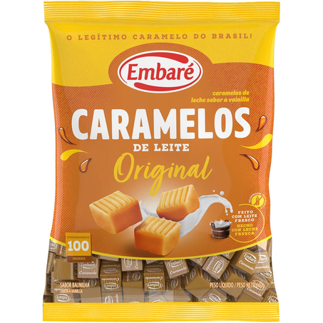 Bala Embaré 660g - Caramelos de Leite - Tradicional