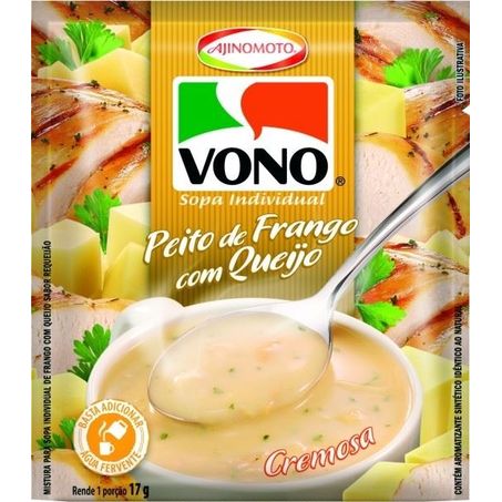 SOPA INDIVIDUAL CREMOSA FRANGO COM REQUEIJÃO VONO
