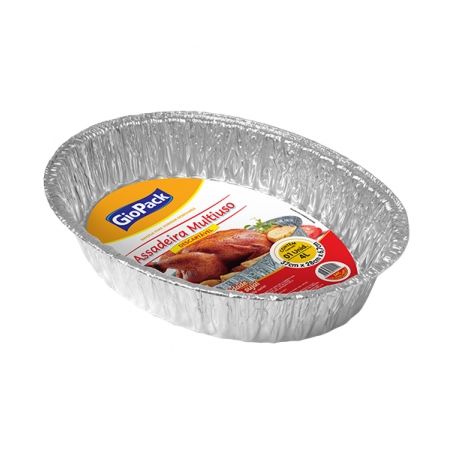 Assadeira giopack oval descartavel 4l