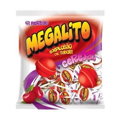 PIRULITO BERBAU MEGALITO PC 500 G CEREJA