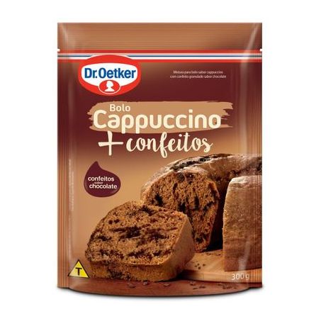 Mistura bolo dr oetker cappuccino + confeitos 300g