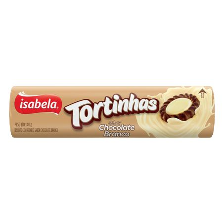 BISCOITO RECHEIO CHOCOLATE BRANCO ISABELA TORTINHAS