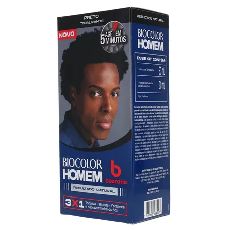 Coloração Biocolor Homem Bozzano Preto 360-4