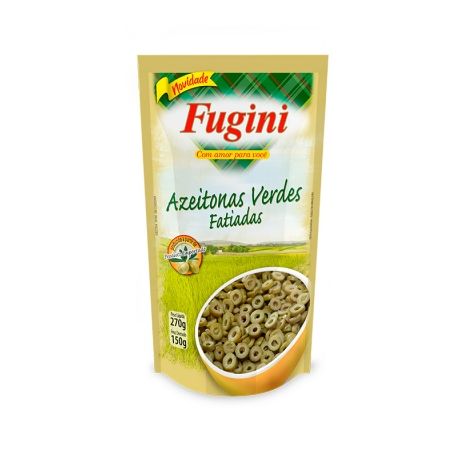 AZEITONAS VERDES FATIADAS FUGINI SH 150G