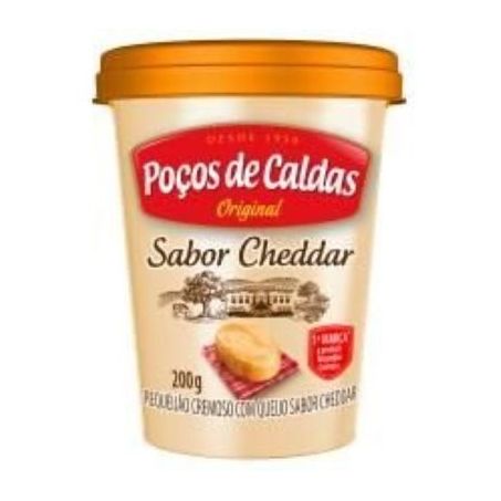 Requeijão poços de caldas cheddar 200g