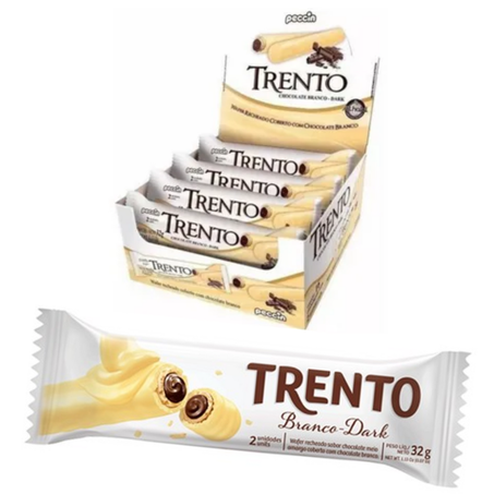 Chocolate barrinha trento 32g choc branco (unidade)