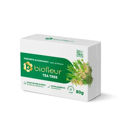 SABONETE BIOFLEUR TEA TREE VEGANO 80G