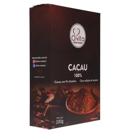 Cacau q vita alcalino s/a 200 gr 360-31