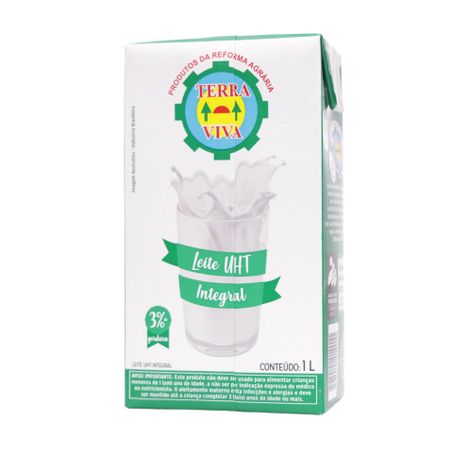 Leite UHT Integral Terra Viva Caixa 1lt 360-33
