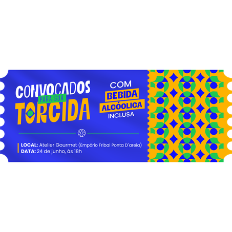 Ingresso Evento Convocados Para Sua Torcida - Com Bebida Alcoólica - 1 Entrada - Inteira